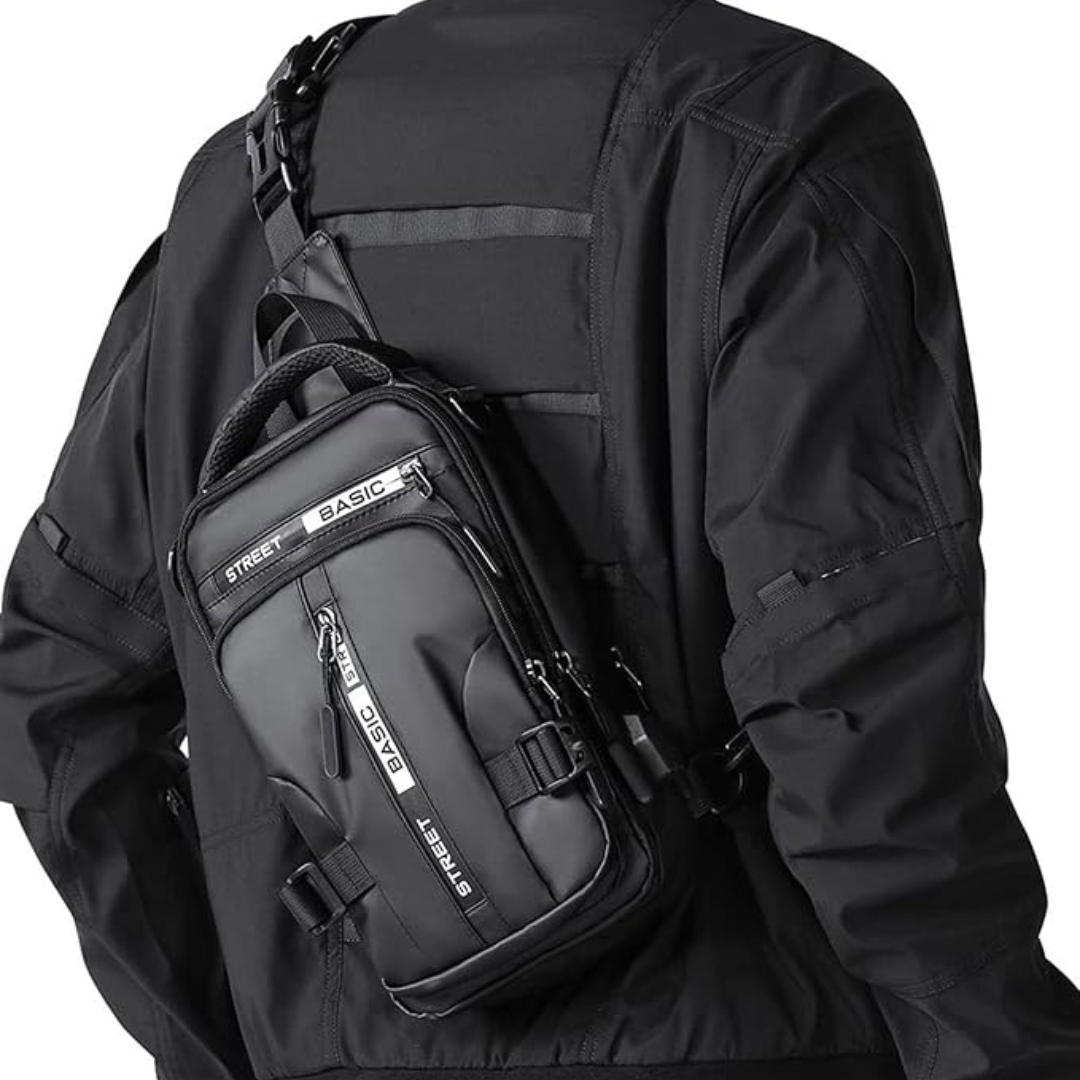 Compact Nylon Sling Bag — Crossbody Day Bag