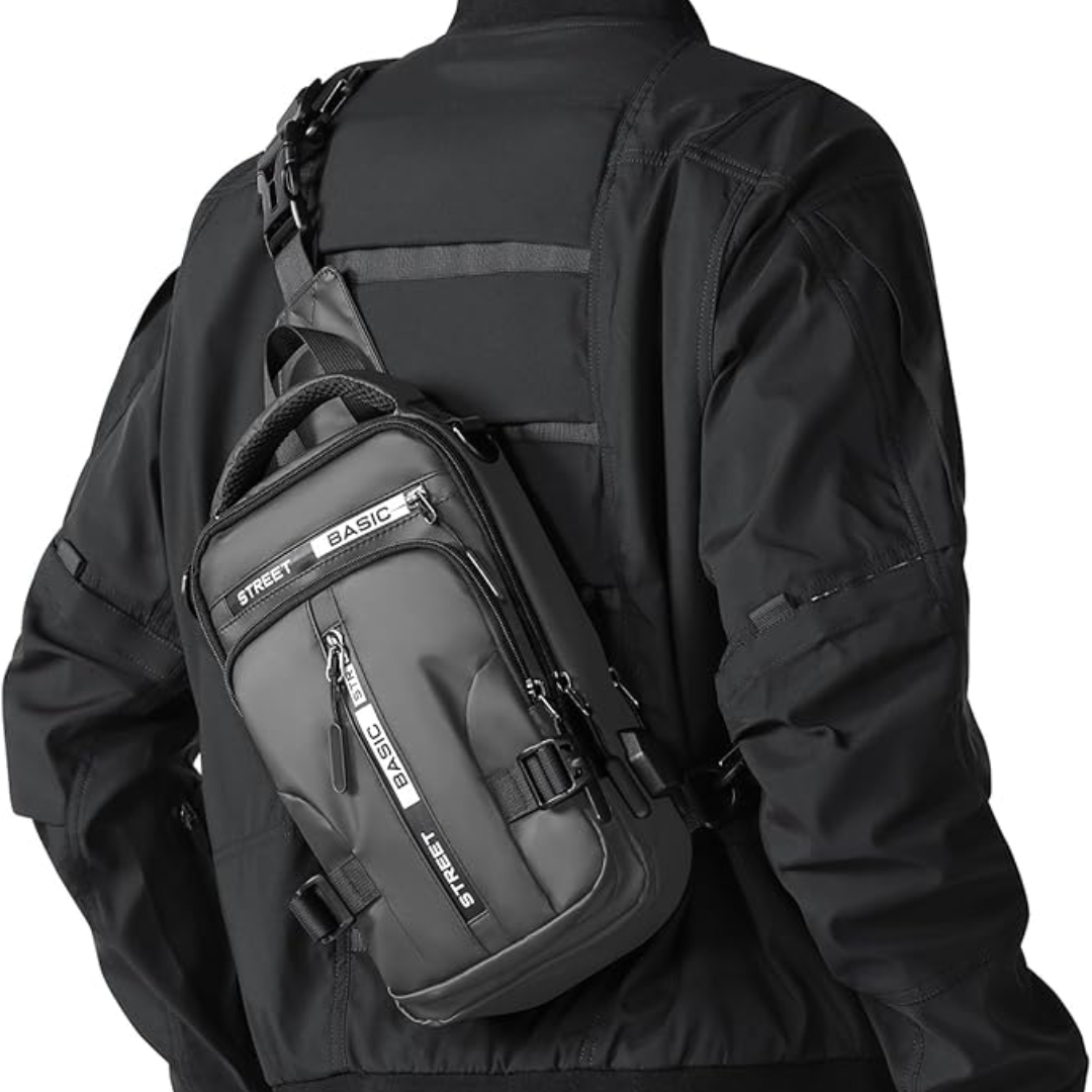 Compact Nylon Sling Bag — Crossbody Day Bag