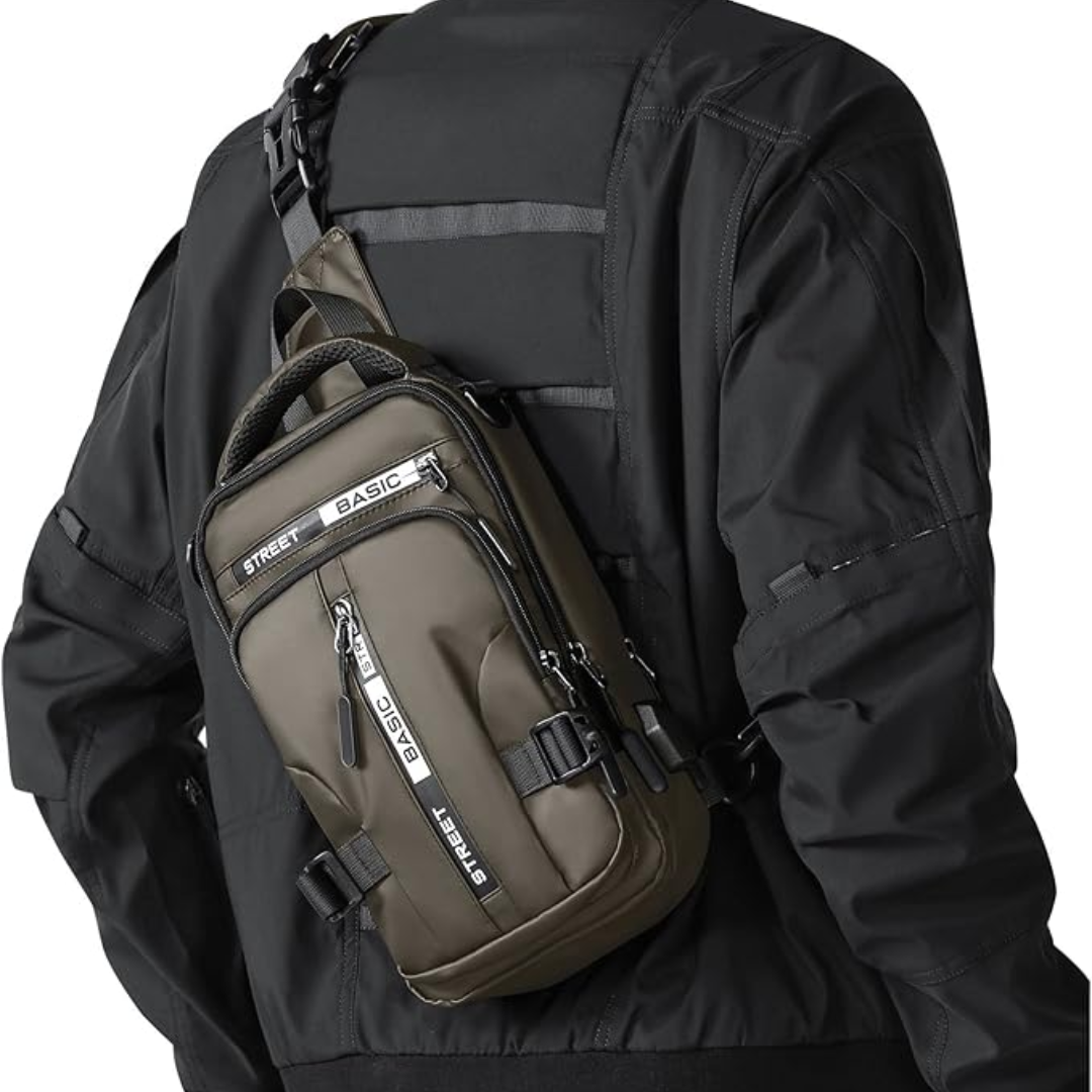Compact Nylon Sling Bag — Crossbody Day Bag