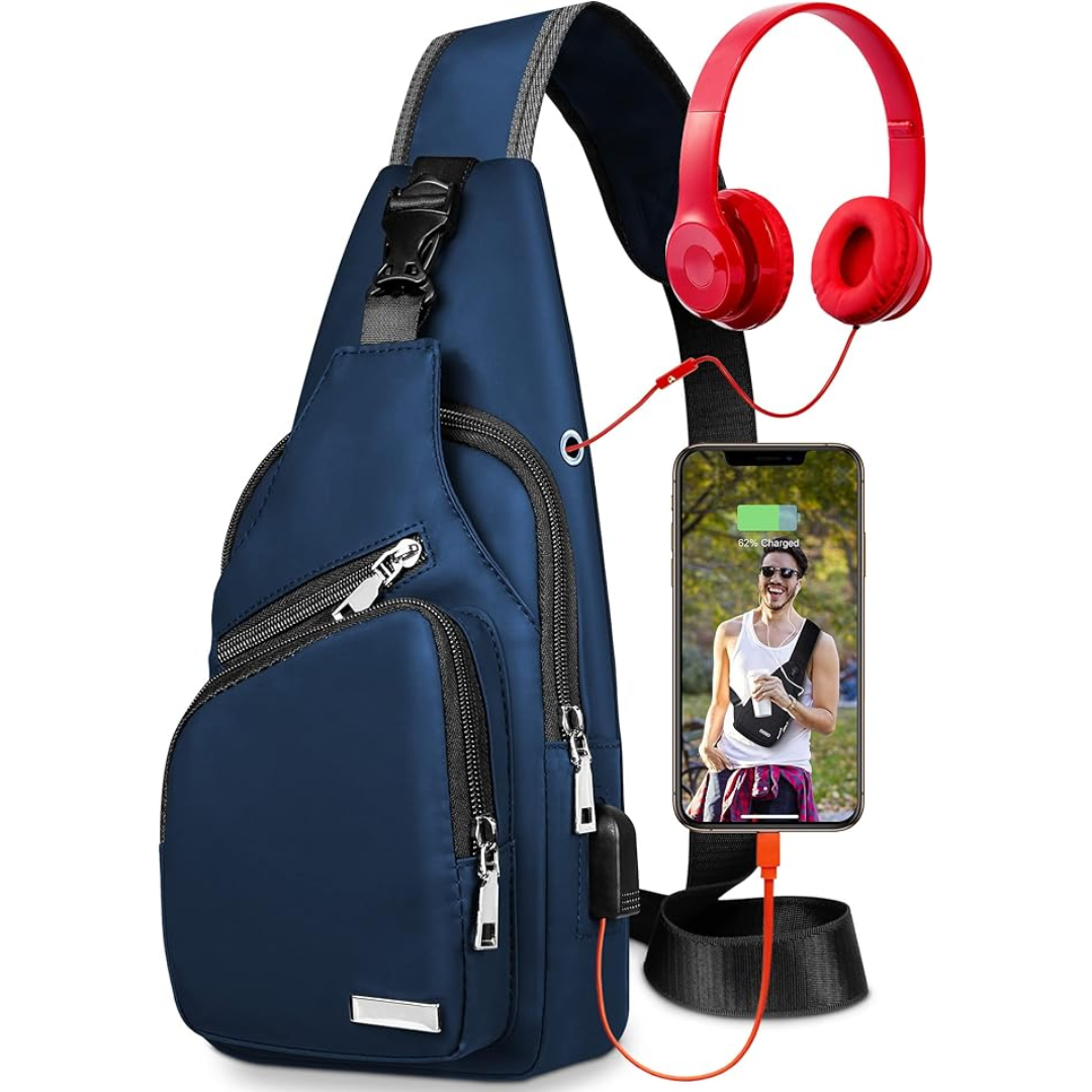 AdventureGear | Waterproof Sling Bag with Adjustable Strap | Lightweight Design for Active Women and Men