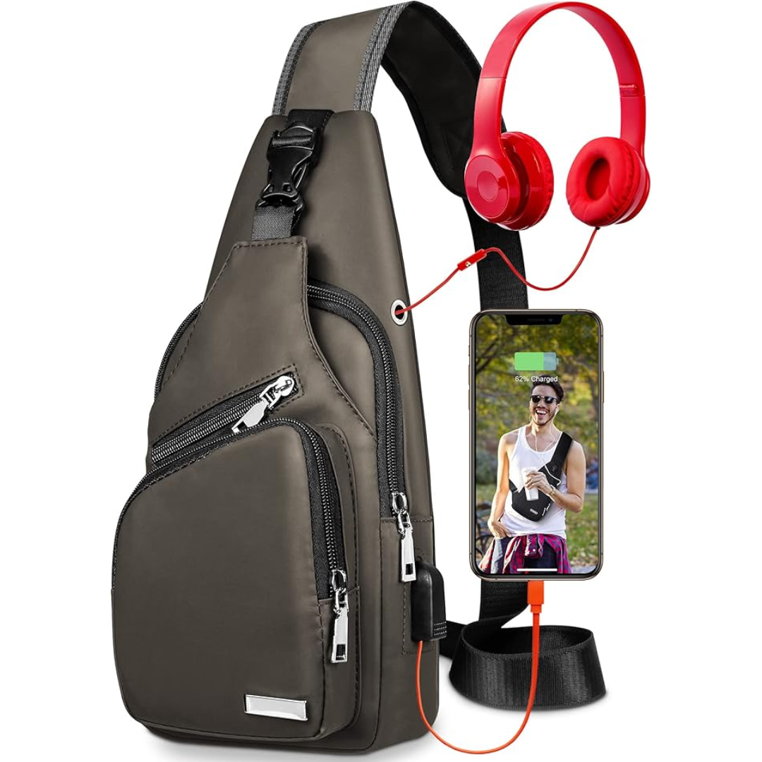 AdventureGear | Waterproof Sling Bag with Adjustable Strap | Lightweight Design for Active Women and Men