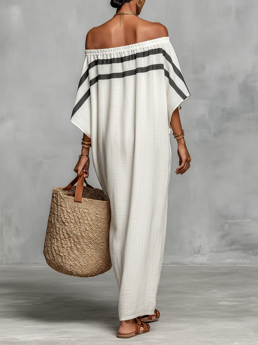 Aveline | Maxi Dress with Batwing Sleeves for Effortless Elegance | Long Dress for Women