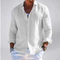 Celestiella | Men's Shirt in Premium Linen with Soft Collar | Breathable Comfort for Effortless Style