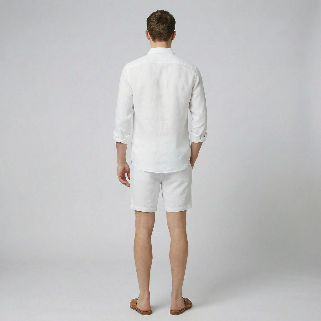 Celestiella | Men's Shirt in Premium Linen with Soft Collar | Breathable Comfort for Effortless Style