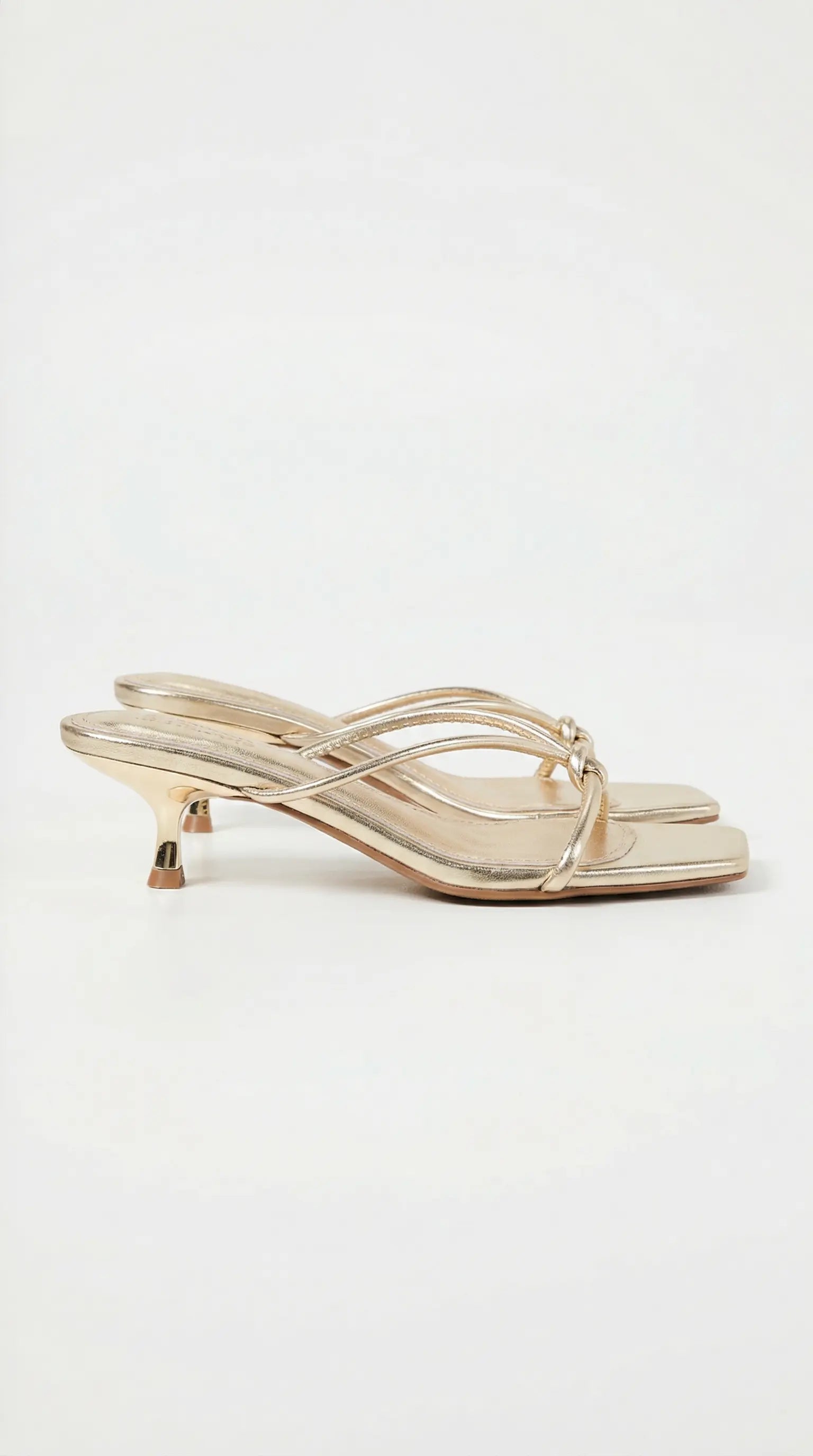 Women's Christina Collection | Mules Shoes with Knotted Metallic Straps | Elegant Slip-On Design for All-Day Comfort | P 0