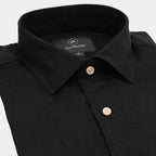 Classic Collection | Men's Shirt in Black Linen with Premium Comfort | Versatile Style for Any Occasion