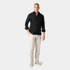 Classic Collection | Men's Shirt in Black Linen with Premium Comfort | Versatile Style for Any Occasion