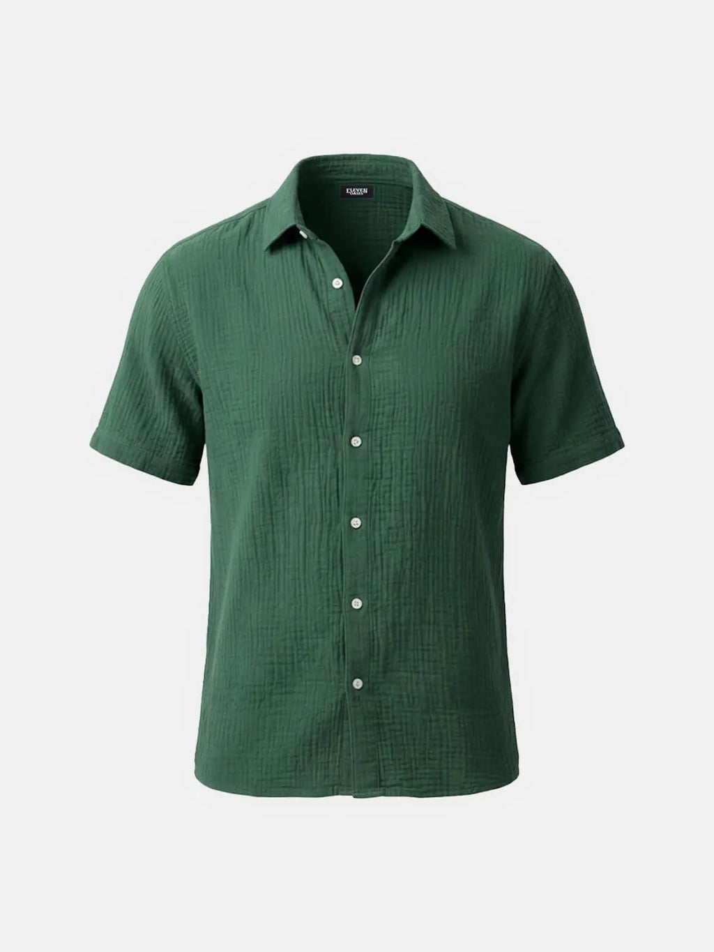 Classic Cotton | Men's Shirt with Crinkled Texture | Breathable Fabric for Everyday Comfort