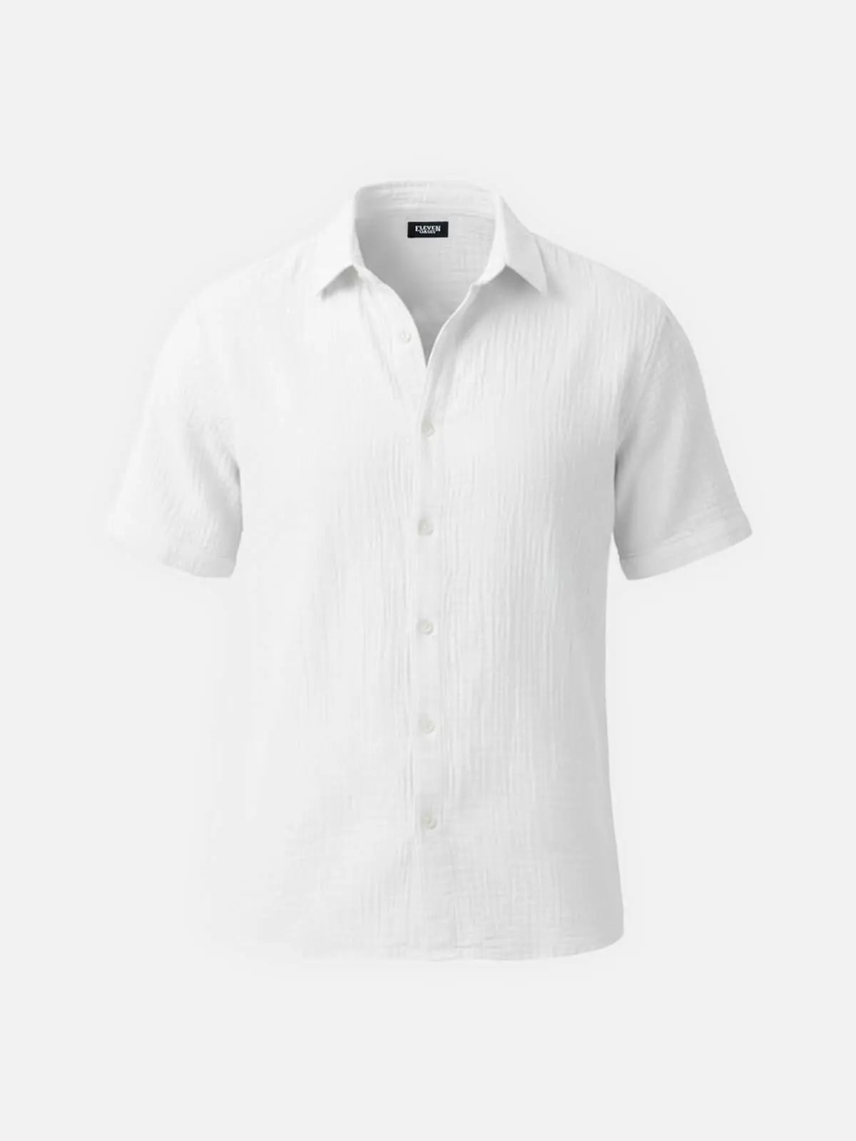 Classic Cotton | Men's Shirt with Crinkled Texture | Breathable Fabric for Everyday Comfort