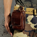 Full-Grain Leather Waist Pack — Adjustable Bum Bag