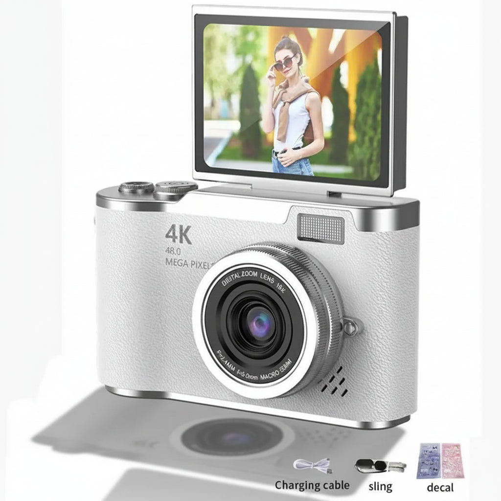 4K digital camera White No Card