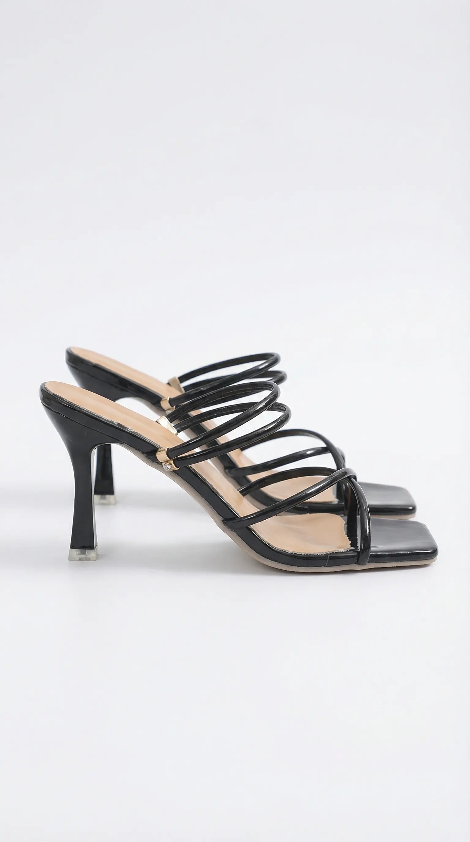 Women's Elegant Strappy Heeled Sandals with Crisscross Design | Chic Style for Effortless Elegance | Intricate Crisscros 3