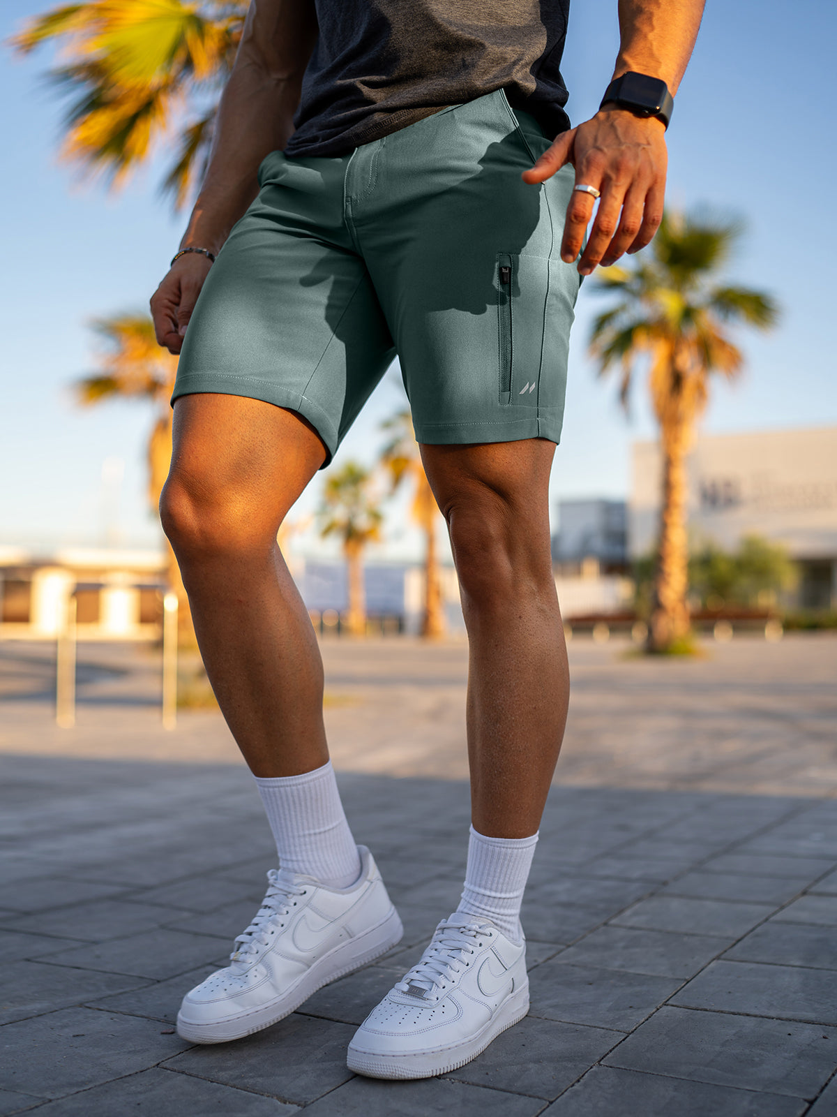 Elite Performance | Mens Chino Shorts with Four-Way Stretch | Modern Fit for Active Lifestyle