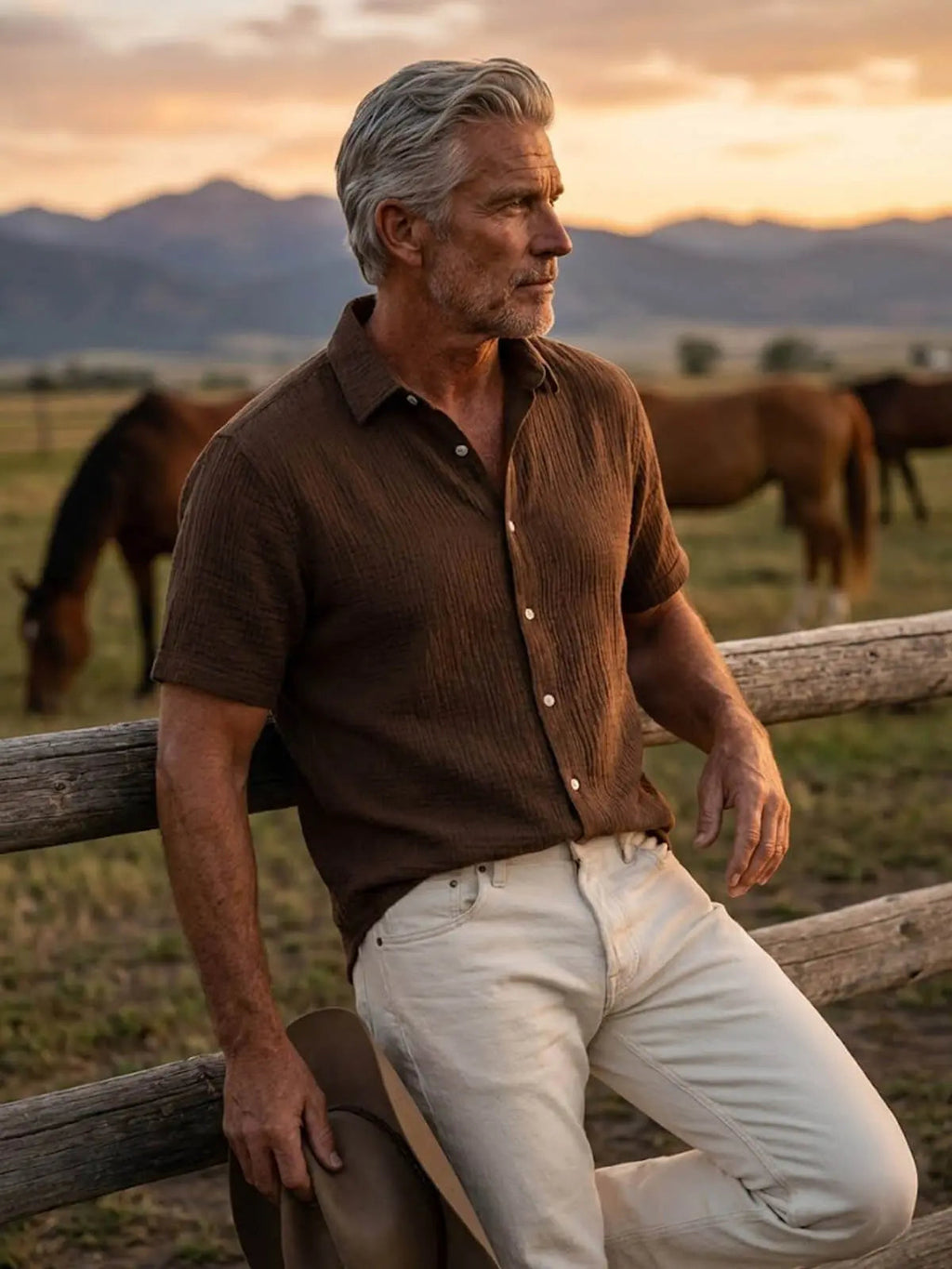 Ethan | Classic Lightweight Short Sleeve Men's Shirt 3