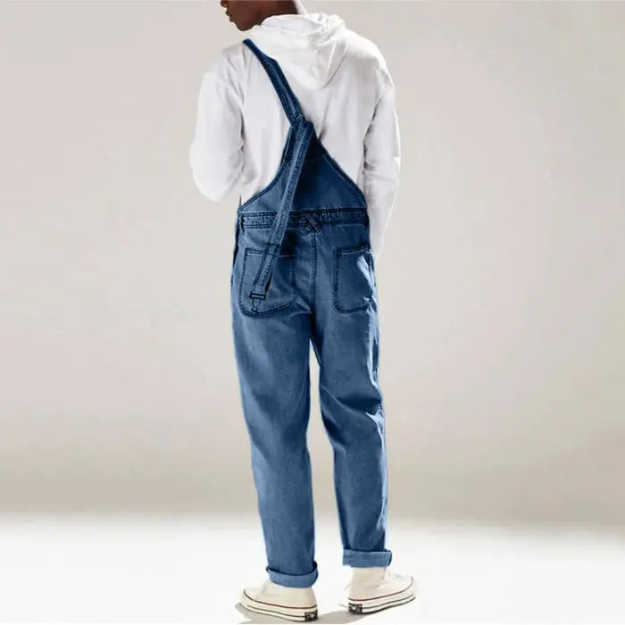 Man wearing urban utility overalls