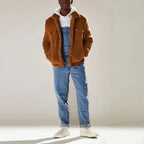 Man wearing urban utility overalls