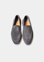 Women's Fog Gray Classic Suede Loafers 2