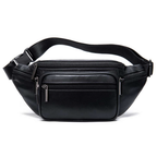 Genuine Leather | Men's Crossbody Bag with Multiple Compartments | Adjustable Strap for Versatile Carrying