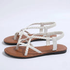 Imogen Collection | Women's Sandals with Braided Straps | Comfortable Summer Footwear for All-Day Wear