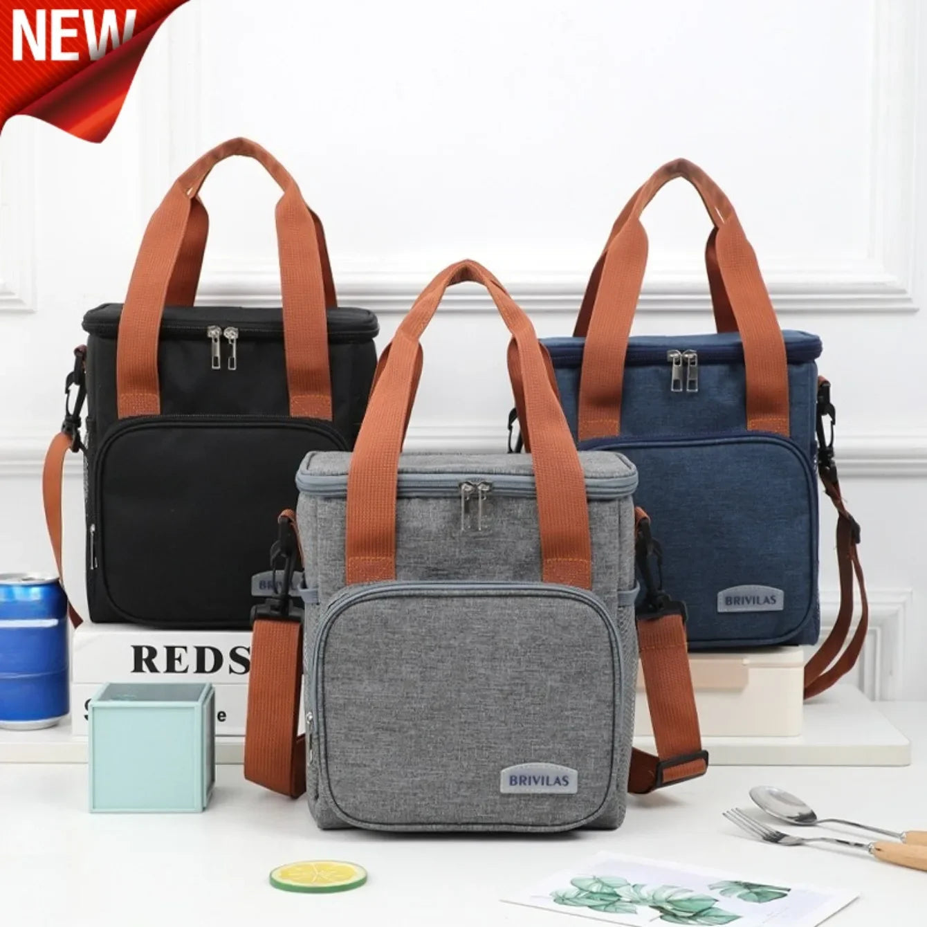 Insulated Lunch Bag Tote with Heat-Resistant Design – Perfect for...