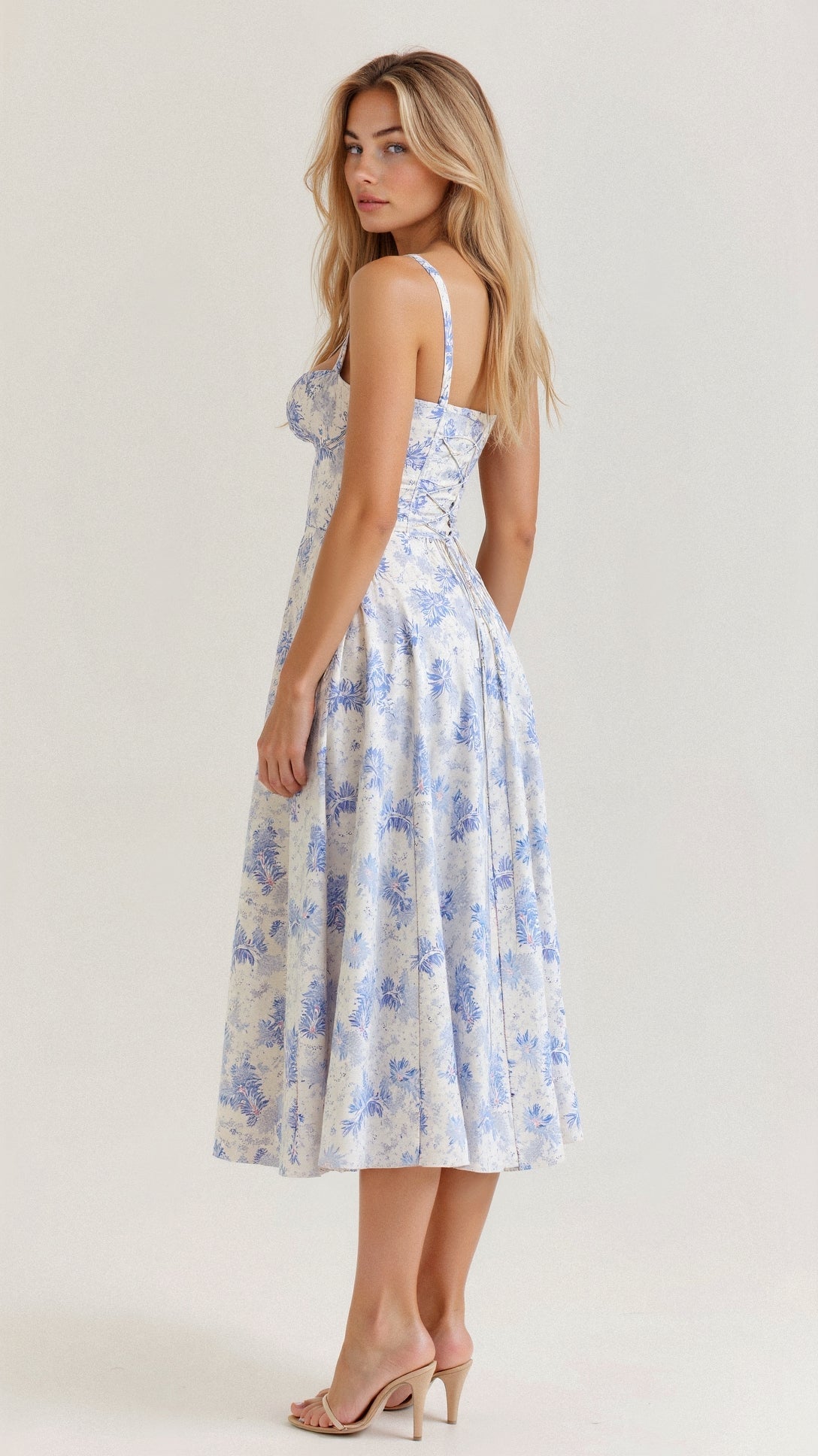 Black Midi Dress with Adjustable Straps & Flattering Silhouette –...