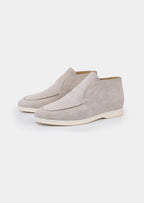 Women's Light Gray Classic Suede City Loafers 0