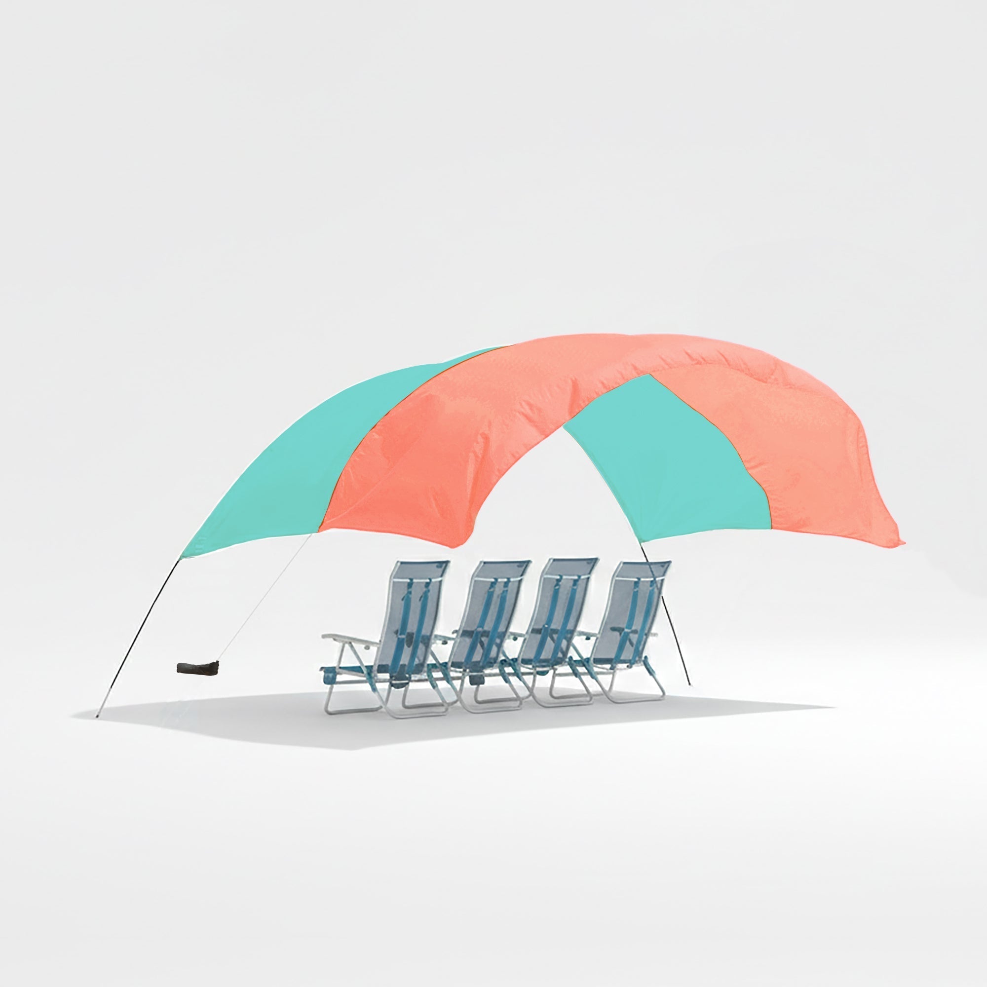 Lightweight Beach Canopy with Wind Assist for Enhanced Stability and Comfort