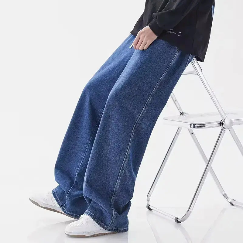Women's Lorenzo Vitali Loose Wide Leg Jeans | Material: Durable cotton-poly blend 3