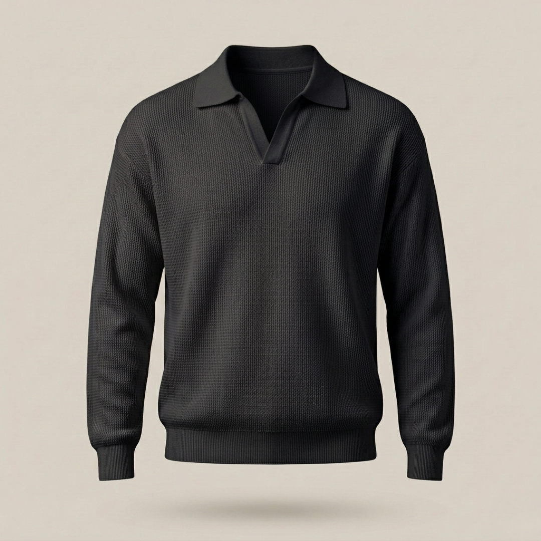 Men's Polo Shirt in Premium Cotton with Tailored Fit