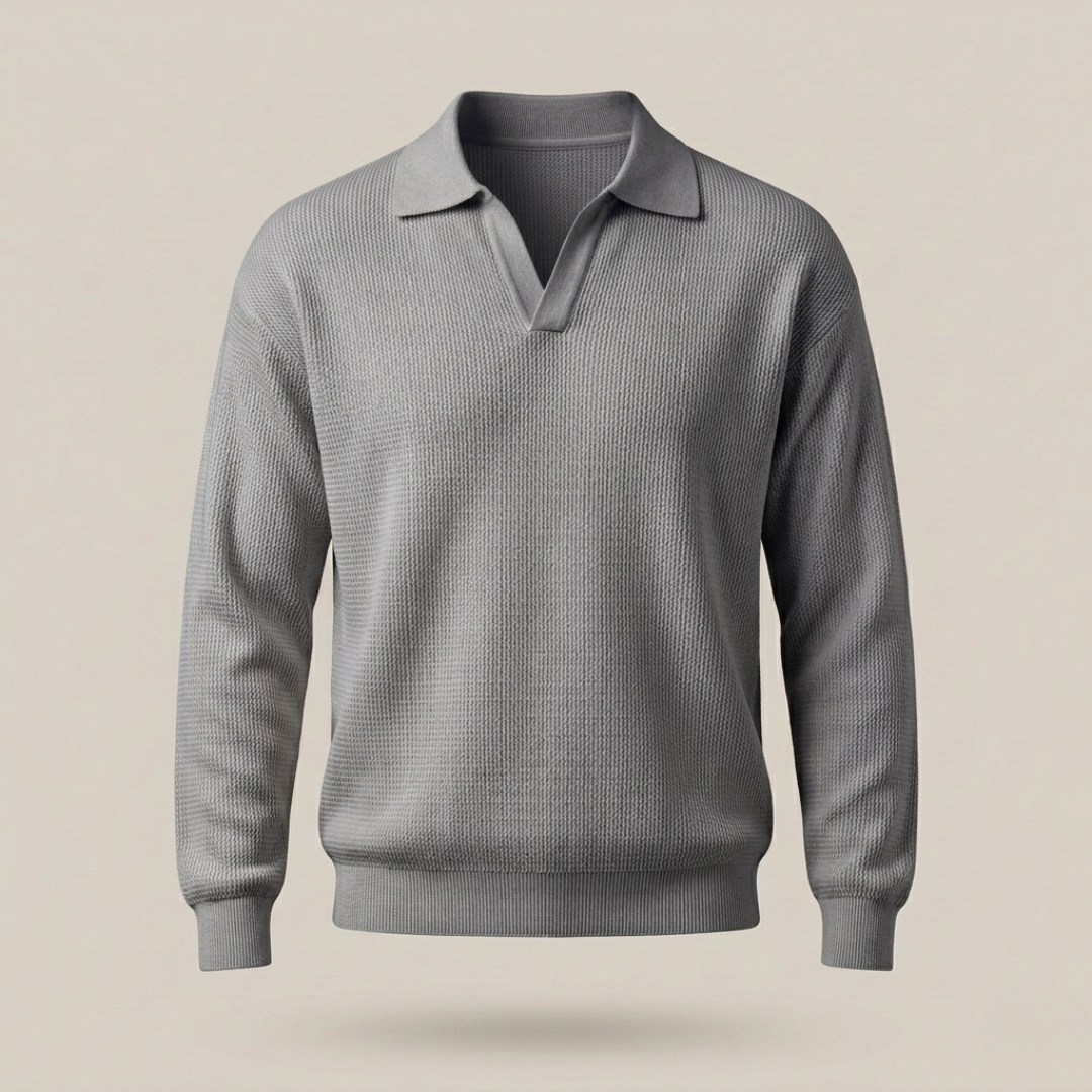Men's Polo Shirt in Premium Cotton with Tailored Fit