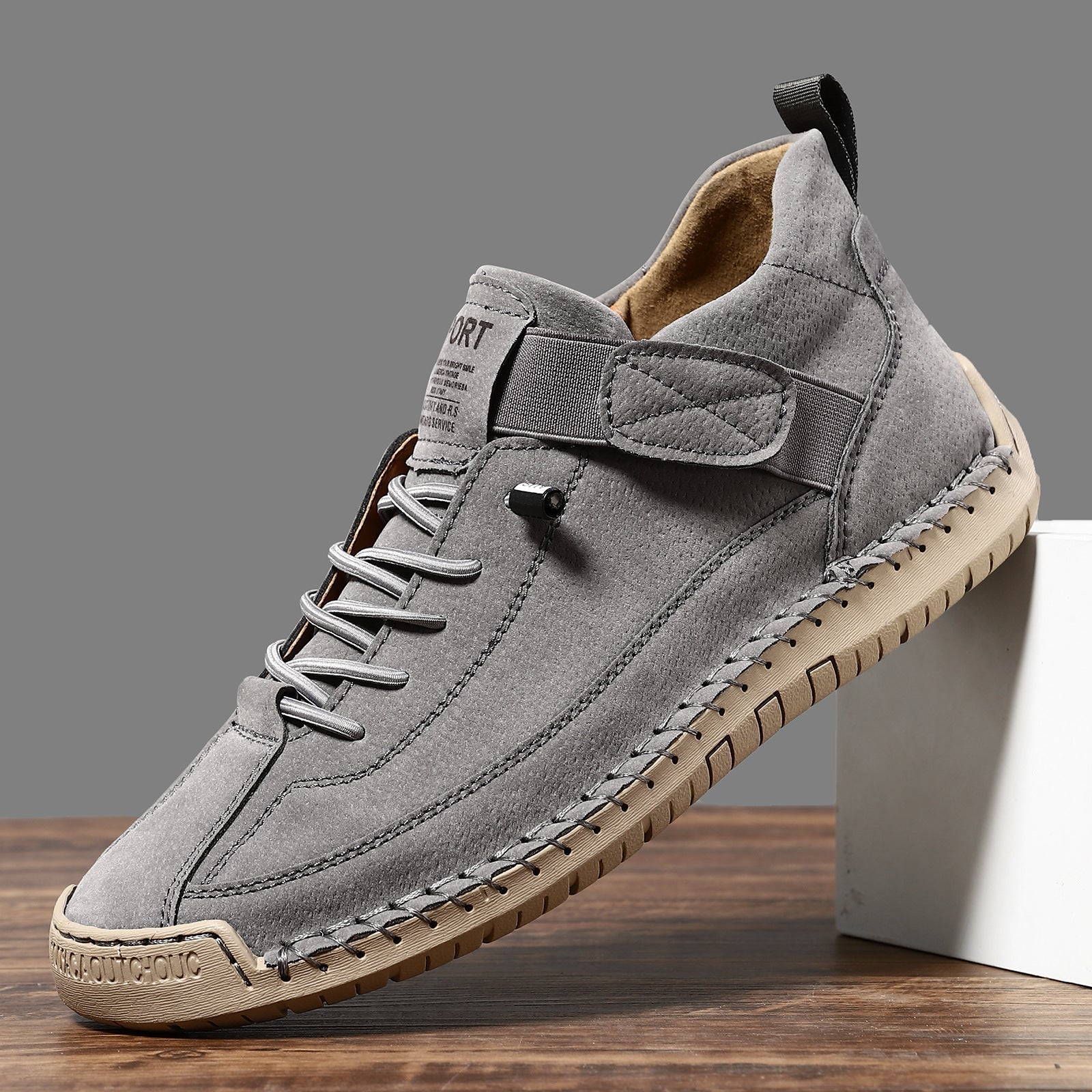 Gray women's lightweight breathable sneaker