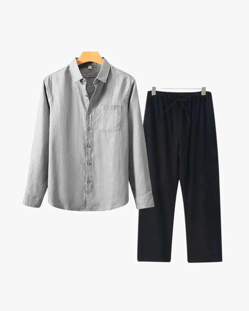 Women's Old Money Linen Combo (Longsleeve) 10