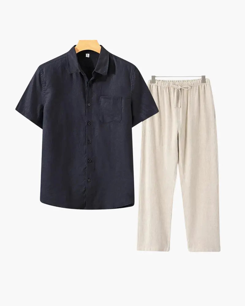 Women's Old Money Linen Combo (Shortsleeve) 10
