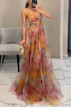 White Maxi Dress with Flowing Silhouette – Elegant Design