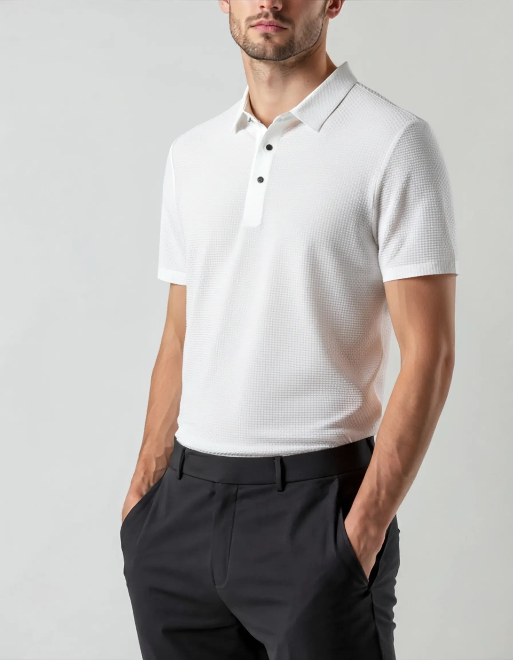 Women's Prestigio Silk Polo (Anti-Wrinkle) | Material: Polyester 9