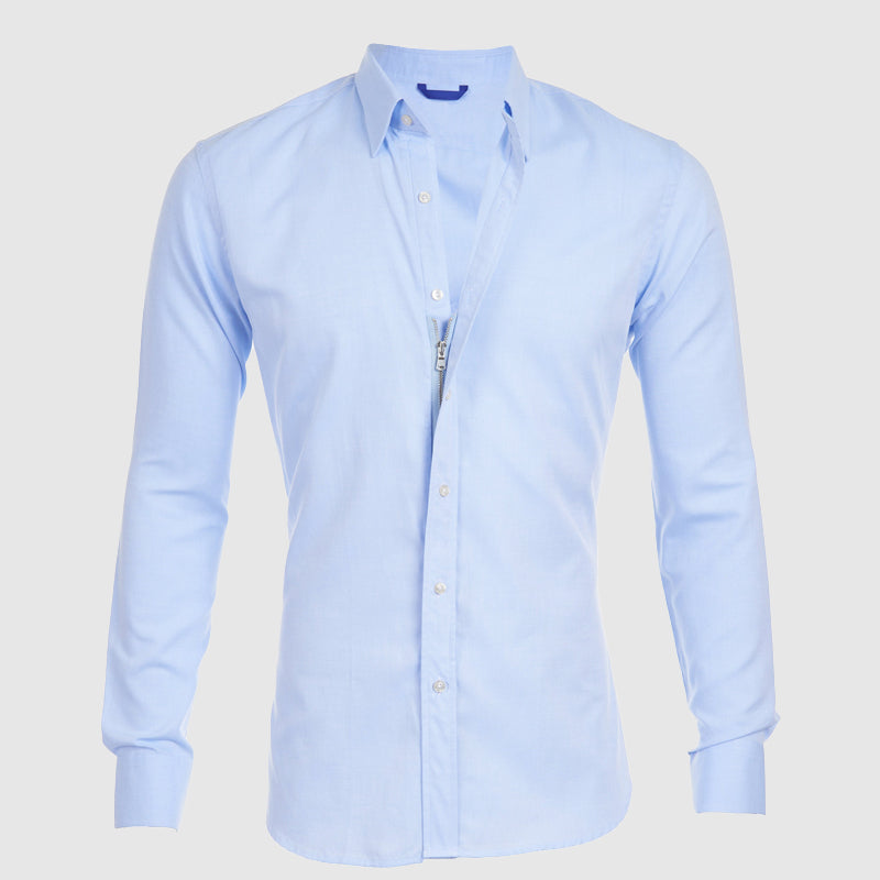 Women's Roberto Russo Fitted Shirt with Integrated Zipper | Material: Cotton and polyester blend 0