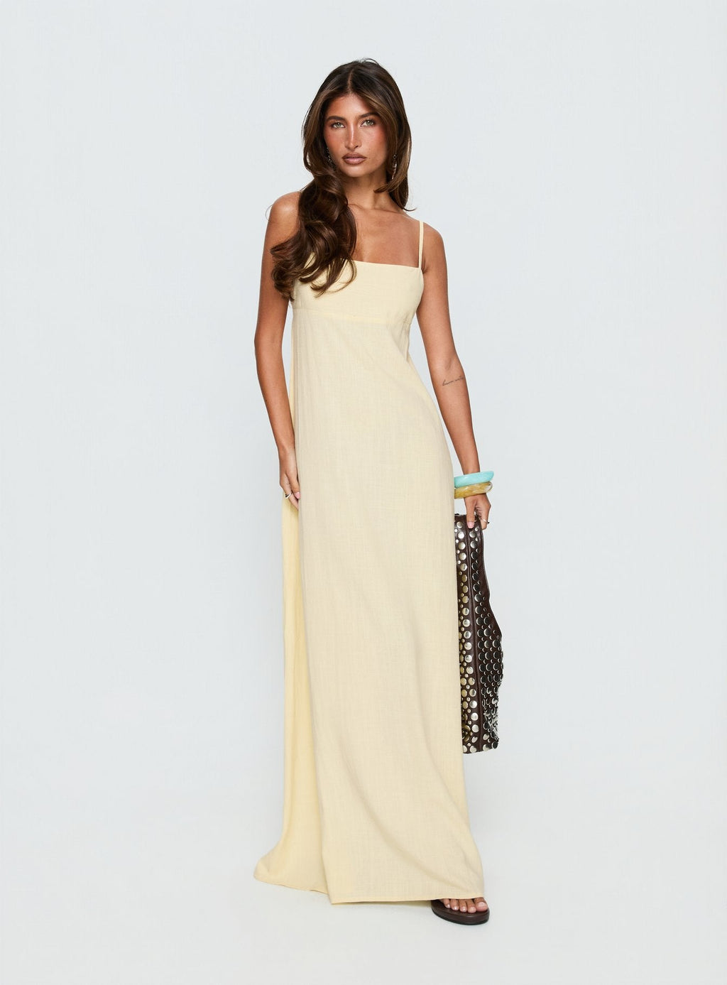 Solie Collection | Floral Maxi Dress with Tie-Back Design | Elegant Long Dress for Effortless Style