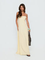 Solie Collection | Floral Maxi Dress with Tie-Back Design | Elegant Long Dress for Effortless Style