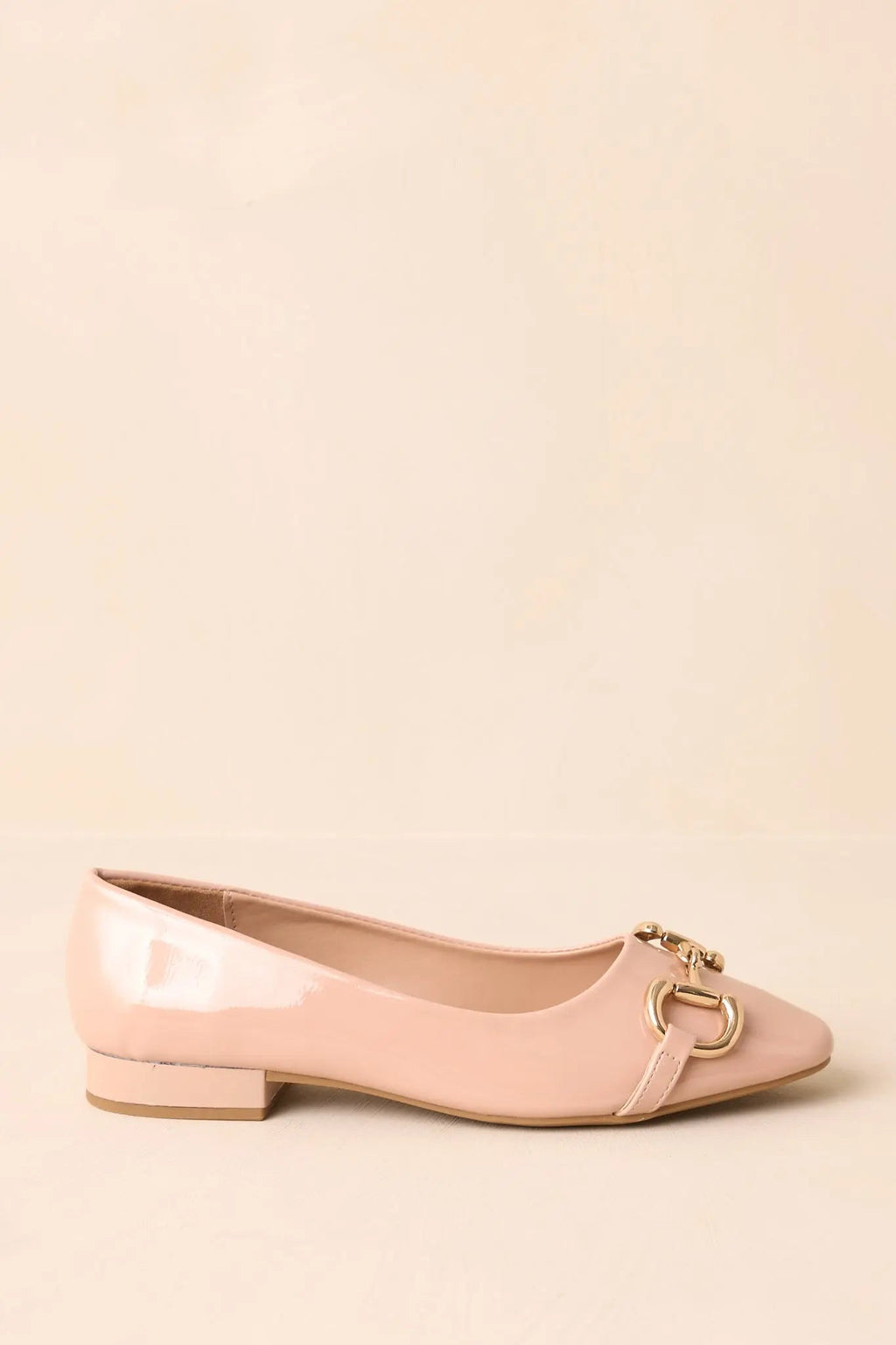 Women's Stay The Course Beige Patent Faux Leather Loafers | All Man Made Materials 2