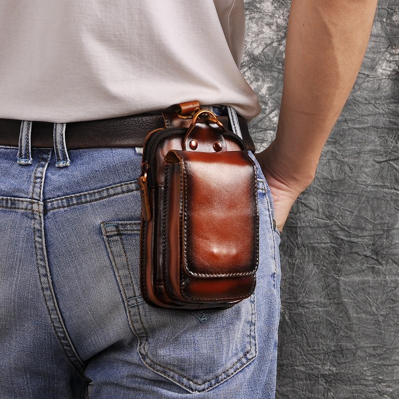 Stylish Men's Waist Bag with Adjustable Strap & Durable Leather Design | Convenient Storage for Everyday Use