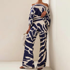 Women's Summer Two-Piece Set — Off-Shoulder Top & Shorts
