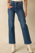 Women's The Daily Edit Medium Wash Straight Leg Jeans | 92% Cotton 0