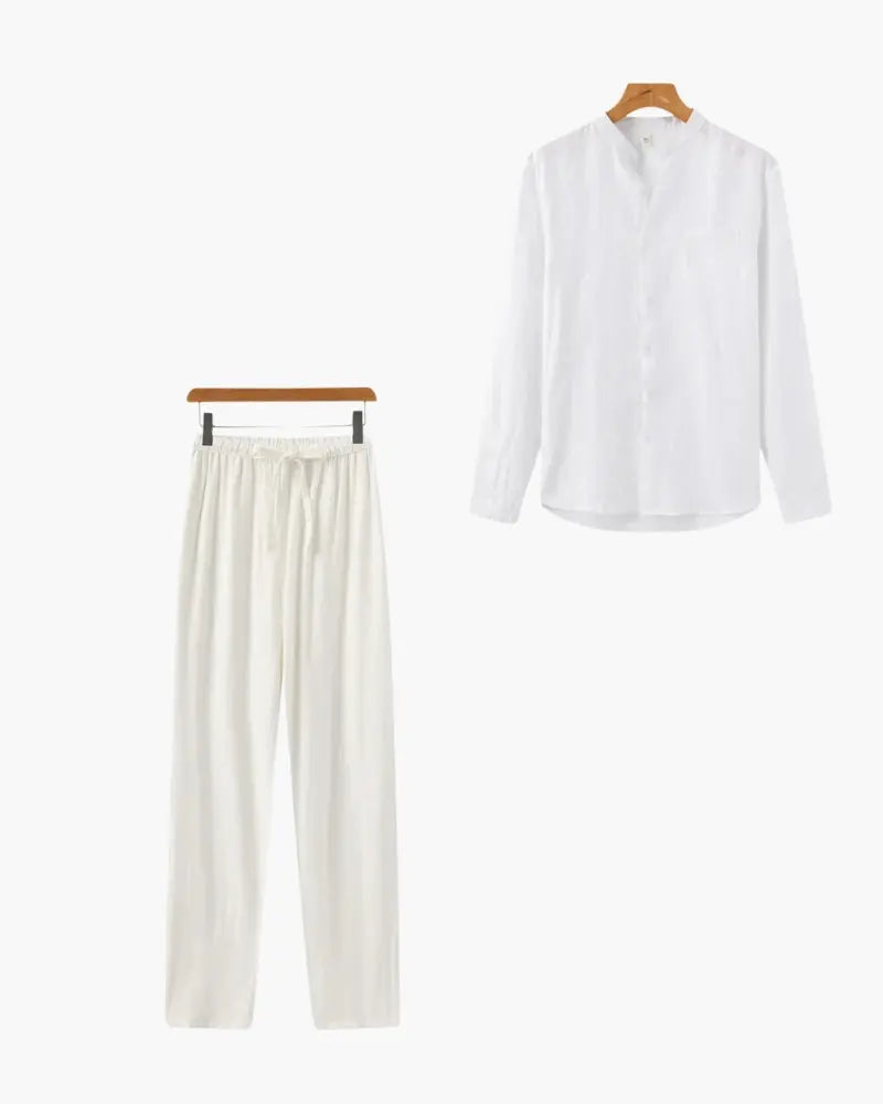 Women's The Monochrome Set | Capetown Linen Shirt: A classic button-down silhou 10