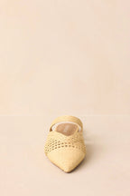 Women's There She Goes Natural Pointed-Toe Woven Raffia Mules | All Man Made Materials 5