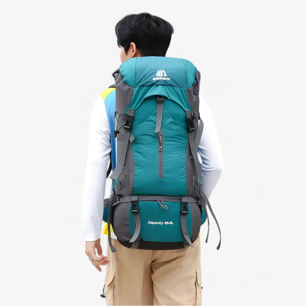 Ultimate Outdoor Gear | 70L Hiking Backpack with Water-Resistant Rain Cover | Ergonomic Design for Comfort and Durability