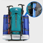 Ultimate Outdoor Gear | 70L Hiking Backpack with Water-Resistant Rain Cover | Ergonomic Design for Comfort and Durability