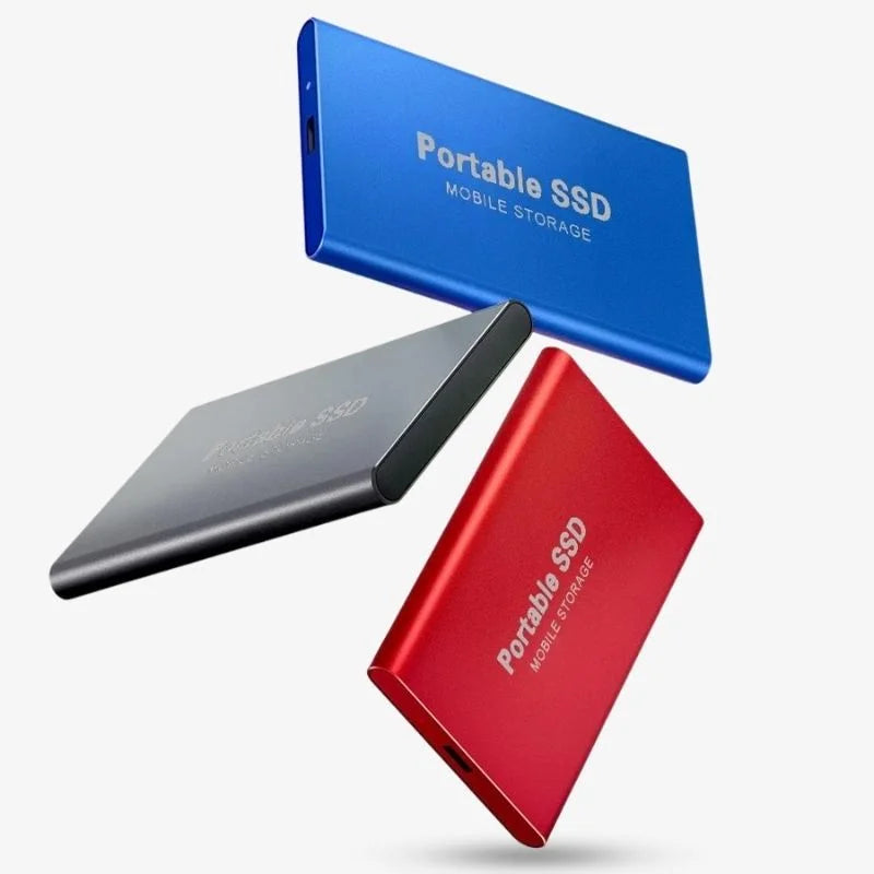 Portable external SSD USB 3.1 backup drive