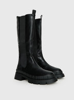 Vegan Leather Knee High Boots for Women with Platform Base | Stylish Long Boots for Eco-Friendly Comfort