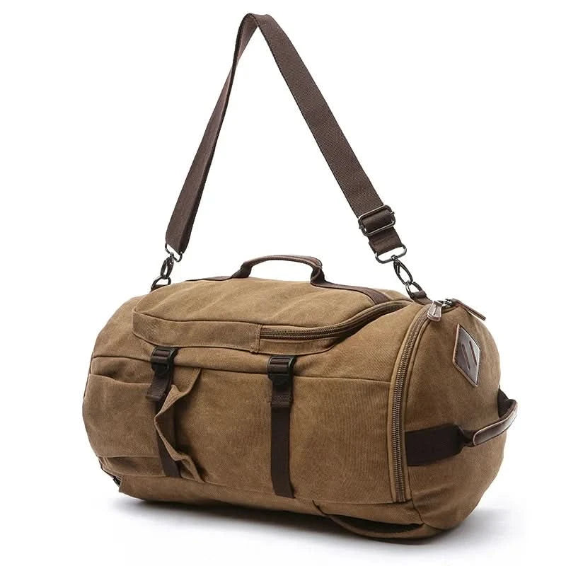 Versatile Canvas Duffle Bag | Men's Duffle Bag with Large Capacity & Dual Carry Options | Stylish Travel Companion for Everyday Use