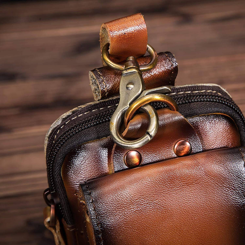Vexton | Men's Waist Bag with Adjustable Strap & Durable Leather Design | Stylish Carrying Solution for Everyday Essentials